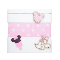 Kit Especial Minnie - BM Materiais | tiara, aplique, miçangas ,pérola, pompom.