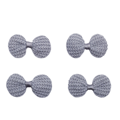 Aplique laço crochê P 4,5 x 2,5 cm - 6 unidades - BM Materiais | tiara, aplique, miçangas ,pérola, pompom.