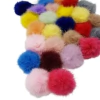 Meio pompom pelúcia 2,5 cm - 4 unidades