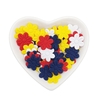 Mini flor ultrassom prensada escolar 2,0 cm - 60 unidades