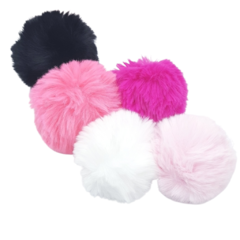 Pompom pelúcia 10 cm - 2 unidades