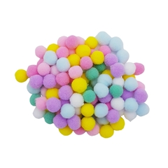 Pompom acrílico Candy color 1,0 cm - 100 unidades