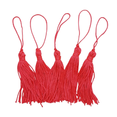Pingente franja tassel 8 cm - 5 unidades - BM Materiais | tiara, aplique, miçangas ,pérola, pompom.
