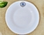 Imagen de PLATOS DE VIDRIO BLANCO OJO TURCO