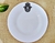 PLATOS DE VIDRIO BLANCO OJO TURCO - comprar online