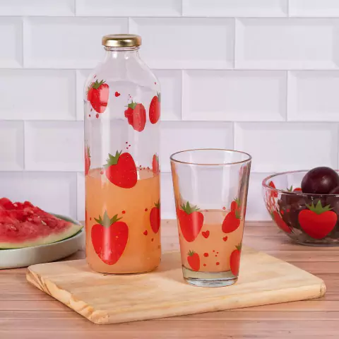 VASO CÓNICO FRUTILLAS