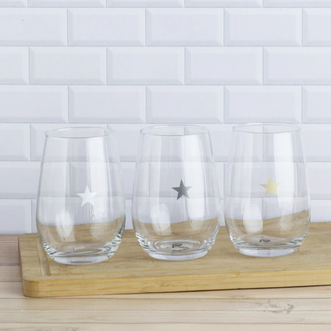 VASOS BOMBÉ ESTRELLA