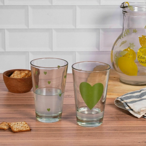 VASOS CÓNICOS MIX VERDE