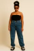 Calça Jeans Baggy Laços na internet