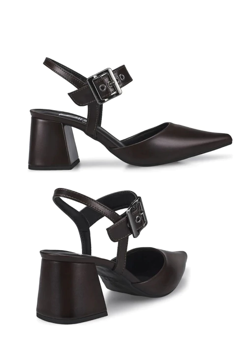 Sapato Scarpin Fivela
