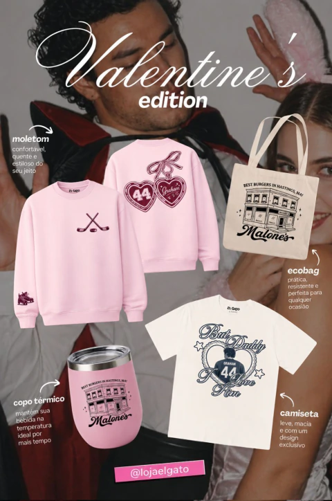 Kit Off Campus Rosa Dia dos Namorados
