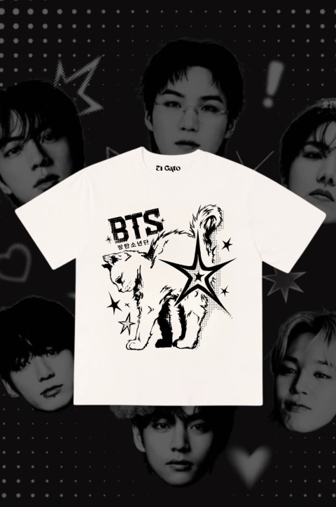 Camiseta BTS Cat
