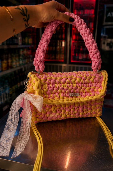 Bolsa Crochet Daydreaming Collab Use Pera