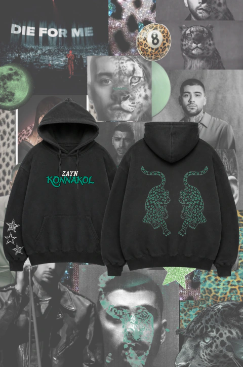 Blusa de Moletom Capuz Zayn Konnakol