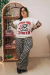Calça Pantalona Xadrez Emo