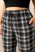Calça Xadrez Preta Lorien - comprar online