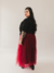 Saia de Tule Midi Cake Cherry - comprar online