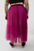Saia de Tule Midi Cake Fucsia na internet