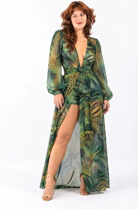 Vestido de Tule Allie, vista frontal na modelo