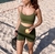 Top Duplo Cropped Militar