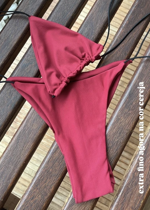 Top Cortininha Extra fino Cereja - comprar online