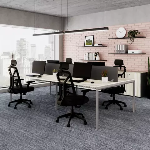 Puesto de trabajo cuádruple