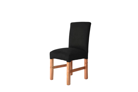 Silla tapizada con patas de madera