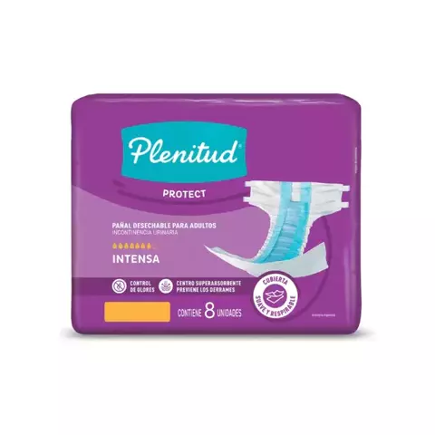 Packaging con falla! Plenitud Protect incontinencia INTENSA Todos Los Talles x8u