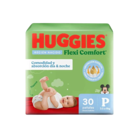 COMBO x120 Pañales Huggies Extra Flex Pequeño