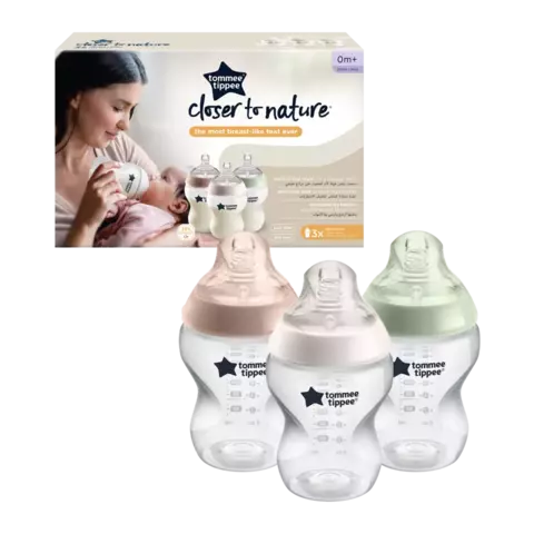 Mamadera Closer To Nature 260 Ml Pack X 3 Tommee Tippee cod.4920 - comprar online