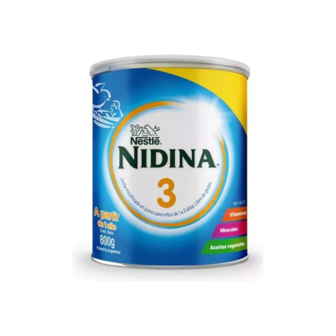 Leche Infantil Nidina 3 En Polvo X800g