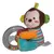 Sonajero 5" animalitos Woody Toys cod.WT59110 en internet