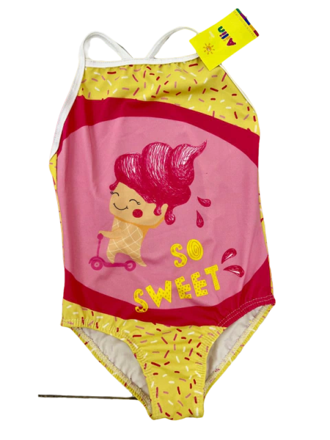 Malla enteriza Sweet nena Con Tiritas Godbless D0021