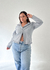 Camisa Vintage Romântica Cinza - Veste 42
