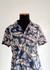 Camisa Azul Marinho com Estampa de Folhas - Tam.G na internet