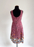 Vestido Vinho Estampado com Poá e Flores - Veste 42 (M) - loja online