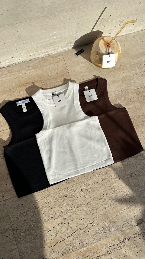 Musculosa Sun tejida - comprar online