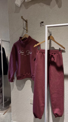 jogger new york bordo - tienda online