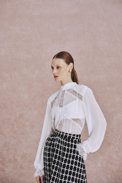 CAMISA SERENA CHIFFON LACO