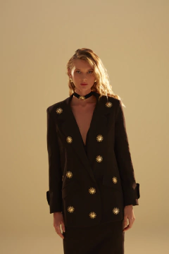 BLAZER DANILA ALFAIATARIA - não acompanha a chocker - Rock Lola