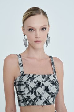 CROPPED LINHO XADREZ - comprar online