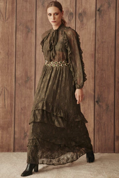 VESTIDO RAVENA RENDA LONGO COM TOP - loja online