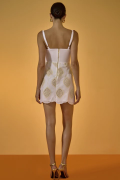 VESTIDO YARA VOIL BORDADO CURTO - Rock Lola