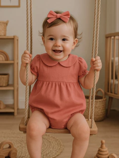 Romper Lívia - Rosa Goiaba na internet