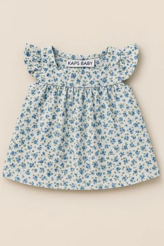 Bata Aurora Floral Azul - comprar online