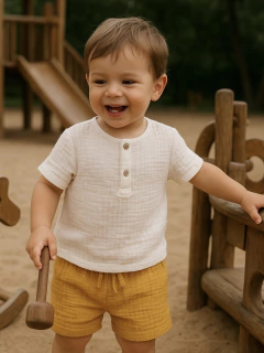 Camisa Branca Manga Curta - comprar online