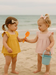 Bata Aurora Mostarda - Gaze Algodão - loja online