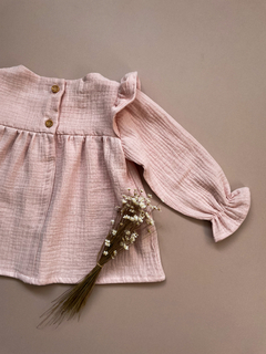 Bata Rosa Claro - Manga longa - loja online