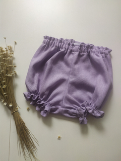 Bloomer (Short) de Linho Orquídea