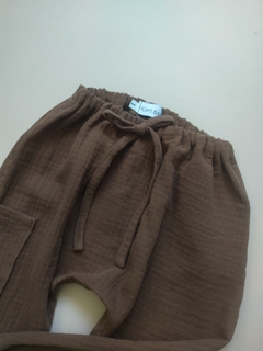 Calça Saruel Pinha - Marrom chocolate - Kaps Baby